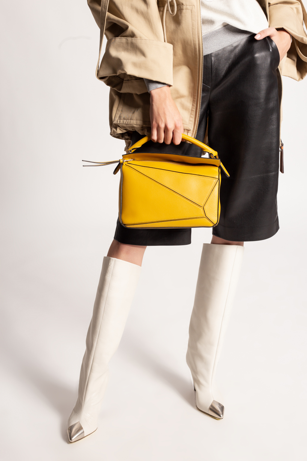 LOEWE CUSHION SMALL BAG Yellow Puzzle Small shoulder bag Loewe